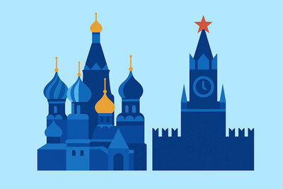 Moscow Kremlin representing Russian market heritage and business environment